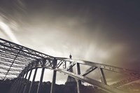 Glimpse of the Eiffel BW Fine Art Print