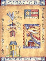 Patriotic Pattern II Fine Art Print