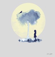 A Girl And Her Bird Fine Art Print