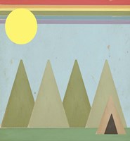 Camping In The Woods Fine Art Print