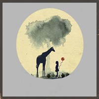 The Meeting with Balloons Fine Art Print