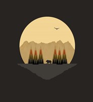 The Bear Versus the Mountains Fine Art Print