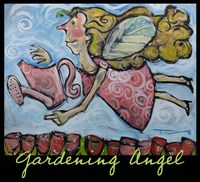 Gardening Angel Poster Fine Art Print