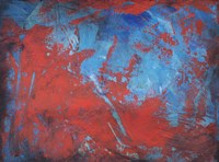 Red on Blue Fine Art Print