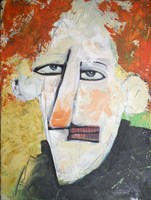 Redhead In Black Turtleneck Fine Art Print