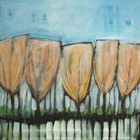 Autumn Leaves Snow Dusting Fine Art Print