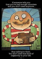 Chocolate Negativity Fine Art Print