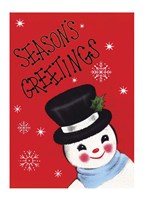 Holiday Sg Snowman Fine Art Print