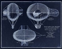French Airship Balloon 1784 Fine Art Print