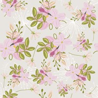 Pink Floral Pattern Fine Art Print