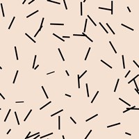 Angel Pink Black Matchstick Confetti Fine Art Print