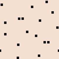 Angel Pink Black Squares Confetti Fine Art Print