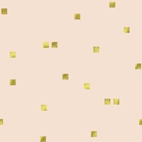 Angel Pink Golden Squares Confetti Fine Art Print