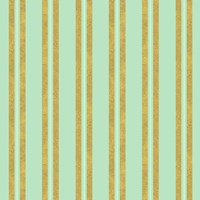 Golden Mint Stripes 2 Fine Art Print
