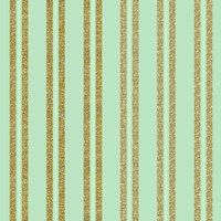 Golden Mint Stripes Fine Art Print