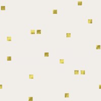 Light Cream Golden Squares Confetti Fine Art Print