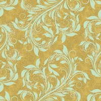 Golden Luna Angel Damask Fine Art Print