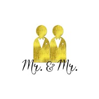 Wedding Couple Mr Mr Fine Art Print