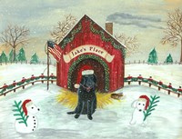 Christmas Labrador Fine Art Print