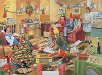 A 50's Family Christmas Fine Art Print