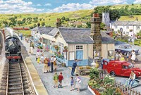The Village Station Fine Art Print