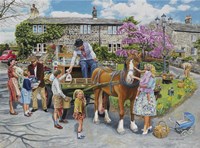 Petting The Horse Fine Art Print