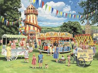Funfair On The Green Fine Art Print