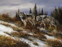 Two Hunters Fine Art Print