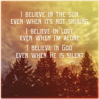 I Believe Main Fine Art Print