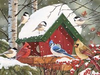 Wintry Feast Fine Art Print