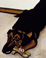 Cleo Enjoying An Afternoon Snack Fine Art Print