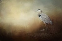 Heron At The Inlet Fine Art Print