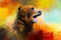 Colorful Expressions Grizzly Bear 2 Fine Art Print