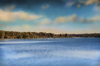 Gibson County Lake In Fall Fine Art Print