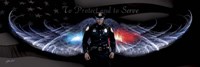 No Greater Love Police To Protect And To Serve Fine Art Print