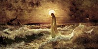 Christ On Water Fine Art Print