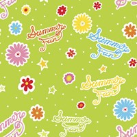 Summer Fun I with Letters Fine Art Print