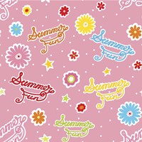 Summer Fun II with Letters Fine Art Print