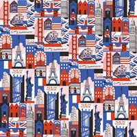 Travel Drop Pattern Fine Art Print