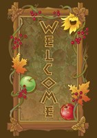 Fall Welcome Flag Fine Art Print