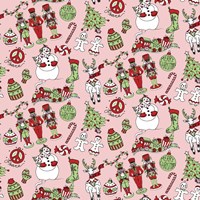 Christmas Pattern 2 Merged Fine Art Print
