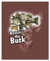 Bassin' the Buck Fine Art Print