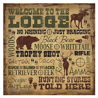 Welcome to the Lodge - Hunting Fine Art Print