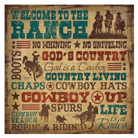 Welcome to the Ranch Fine Art Print