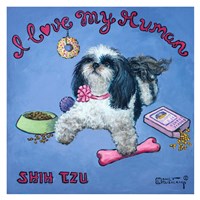 I Love My Human Fine Art Print