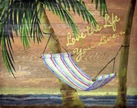 Swaying on the Beach words Fine Art Print