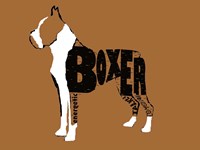 Boxer Word 2 Fine Art Print
