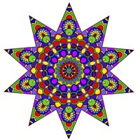 Being Silly Mandala Colored Fine Art Print