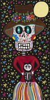 Day of the Dead Girl with Cat Fine Art Print