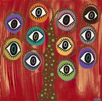 Evil Eye Tree I Fine Art Print